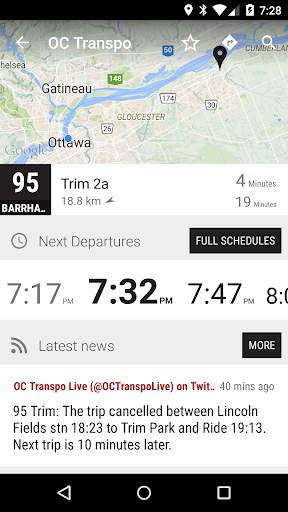 Ottawa OC Transpo Bus - MonTr… screenshot 2