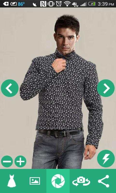 Man Shirt Photo Suit screenshot 2