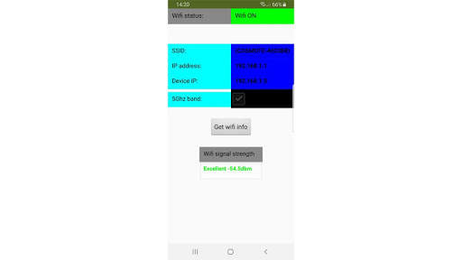 Current wifi network info screenshot 1