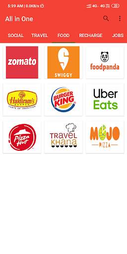 All In One: Shopping, Jobs, Food, News (6 MB only) screenshot 4