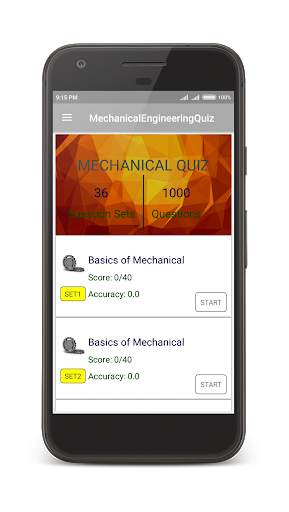 Mechanical Engineering MCQ screenshot 1