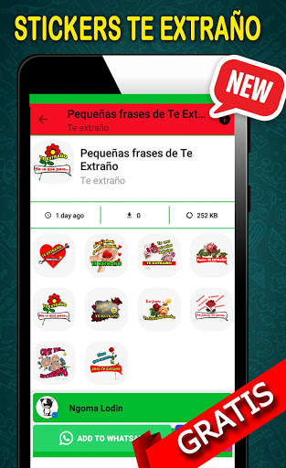 Stickers I miss you for Whatsapp screenshot 3