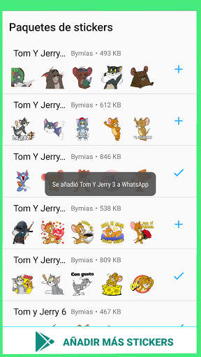 Tom Stickers: Cat and Mouse Tom WAStickerApps screenshot 4