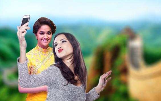 Selfie With Keerthi Suresh :Celebrity Photo Editor screenshot 3