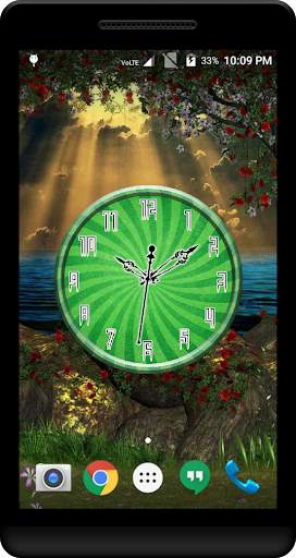 Green Clock Live Wallpaper screenshot 2