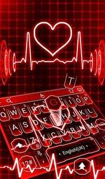 Neon Red Heart 1 تصوير الشاشة