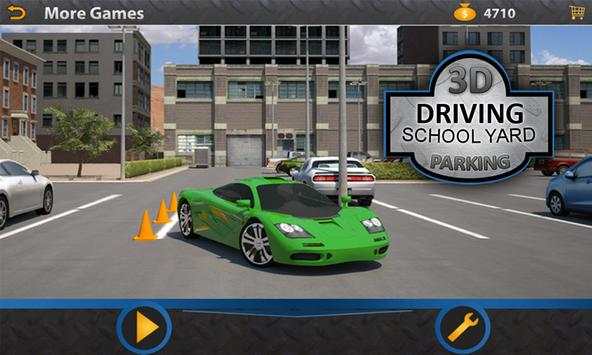 3D Driving School Yard Parking screenshot 1