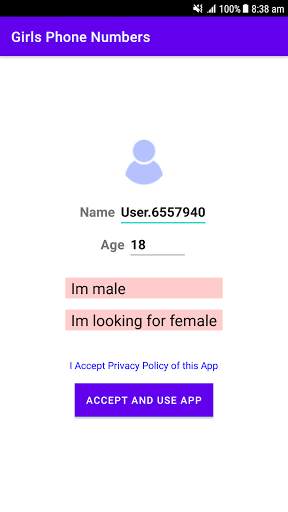 Sexy Girls Phone Numbers For w screenshot 1