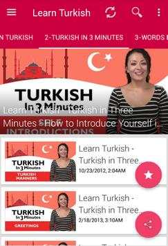 Learn Turkish Language. Speak Turkish screenshot 1