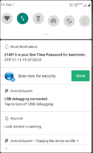 Reval Notification-Security,Push Notification,OTP. screenshot 3