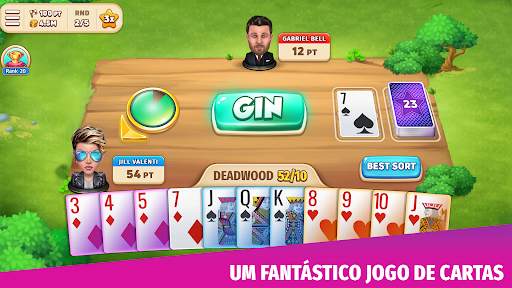 Gin Rummy Stars — Cartas screenshot 1