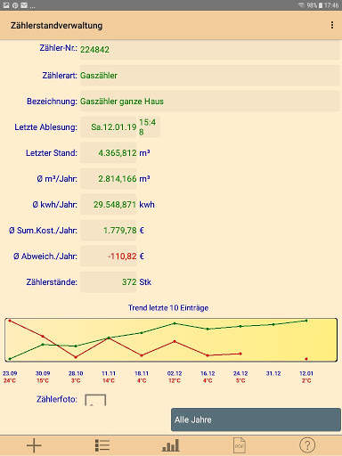 HB-Verbrauchszähler Lite screenshot 10