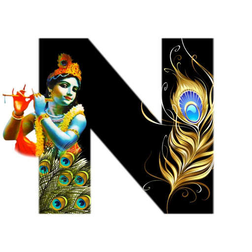 Krishna Janmashtami Alphabet Letter/Name Wallpaper 6 تصوير الشاشة