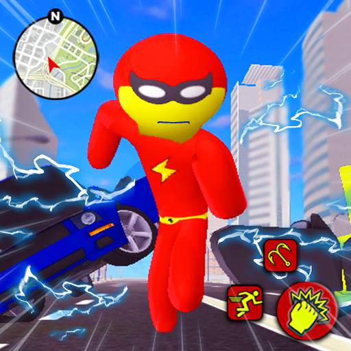 Flash Speed Stickman Rope Hero 