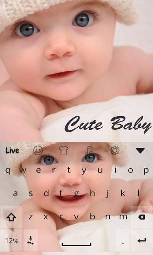 Baby Live Keyboard Theme screenshot 1