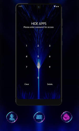 Tech theme blue light wallpaper screenshot 4