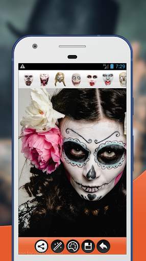 Halloween Makeup Face Photo Editor 2 تصوير الشاشة