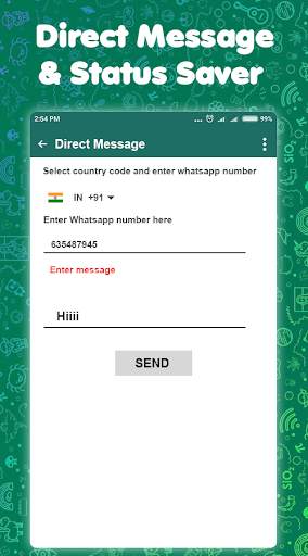 Direct Message for WhatsApp with Status Saver screenshot 4