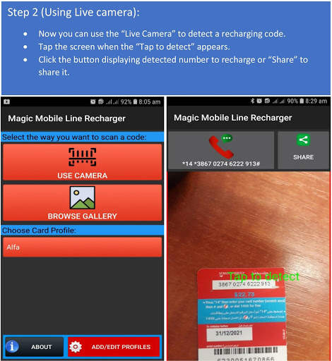 Magic Mobile Line Recharger screenshot 2