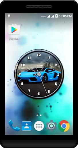 Cars Clock Live Wallpaper screenshot 1