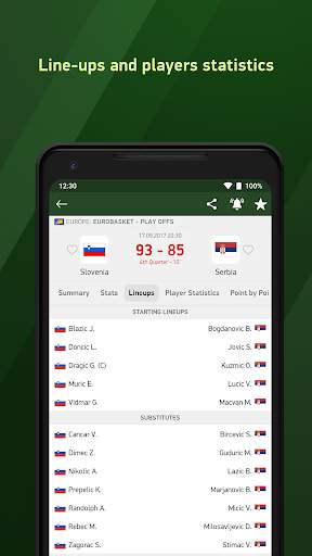Basketball 24 - live scores screenshot 4