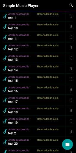 Simple Music Player screenshot 1