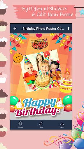 Birthday Photo Poster Collage screenshot 4