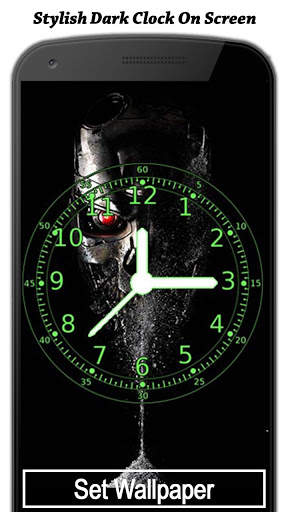 Dark Clock On Screen Live Wallpapers screenshot 4