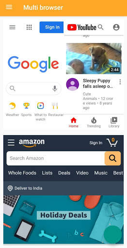 Multi Browser- Browser with multiple screens screenshot 3