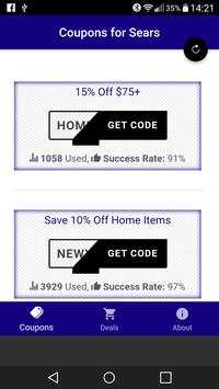 Coupons for Sears screenshot 3