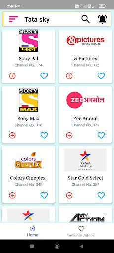 Tata Sky Channel list screenshot 2