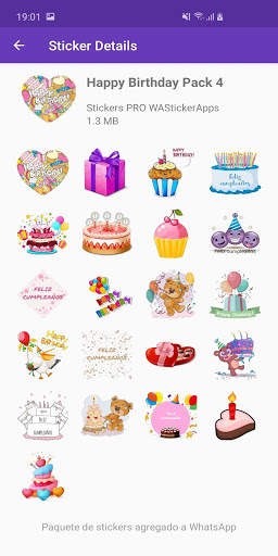 Stickers Feliz Cumpleaños 🎂 Saludos Feliz Cumple screenshot 4