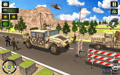 Army truck driving truck games screenshot 3