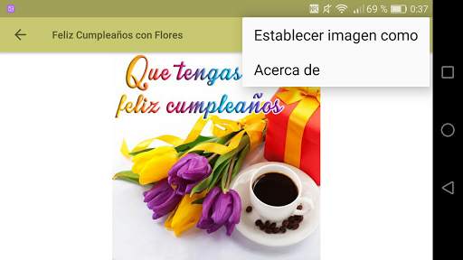 Feliz Cumpleaños Con Flores screenshot 15
