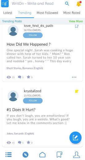 WritOn Socialize Bloggers & Writers, Read & Write screenshot 2