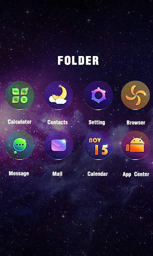 Starry Sky Go Launcher Theme screenshot 4