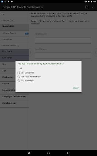 CSEntry CSPro Data Entry 23 تصوير الشاشة