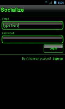 Green Socialize for Facebook screenshot 1