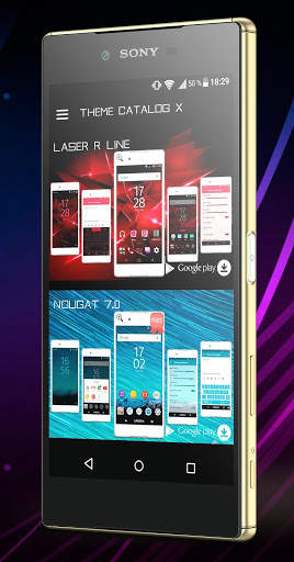 Theme Catalog X (Xperia Theme) screenshot 1