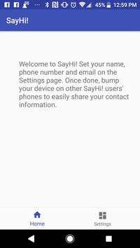 SayHi! screenshot 1