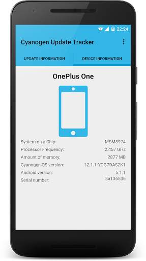 Cyanogen Update Tracker 3 تصوير الشاشة