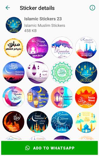 Muslim Islamic Stickers for WhatsApp WAStickerApps screenshot 7