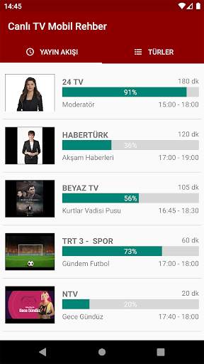 Canlı Tv Mobil Rehber screenshot 1
