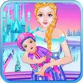 Newborn check up baby games logo