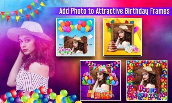 Birthday Greetings: happy birthday frames screenshot 2