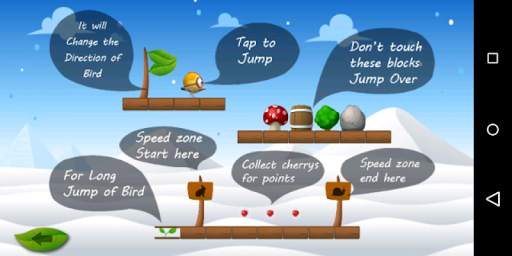 Hopping Bird Game - Hoppy Bird Adventure Game screenshot 1