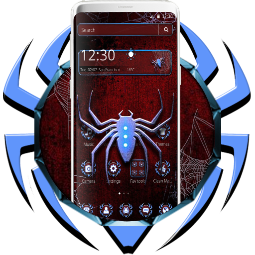 Scary Blue Spider Theme icon