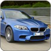 Crazy Car Driving & City Stunts: BMW M5 logo