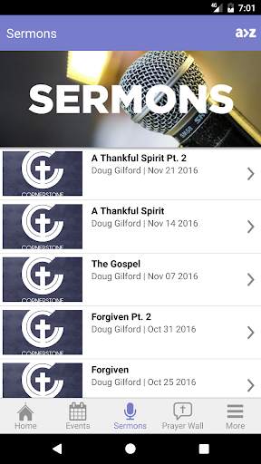 The Cornerstone Church App screenshot 4