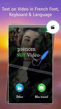 Text on Video in French Font, Keyboard & Language: screenshot 1